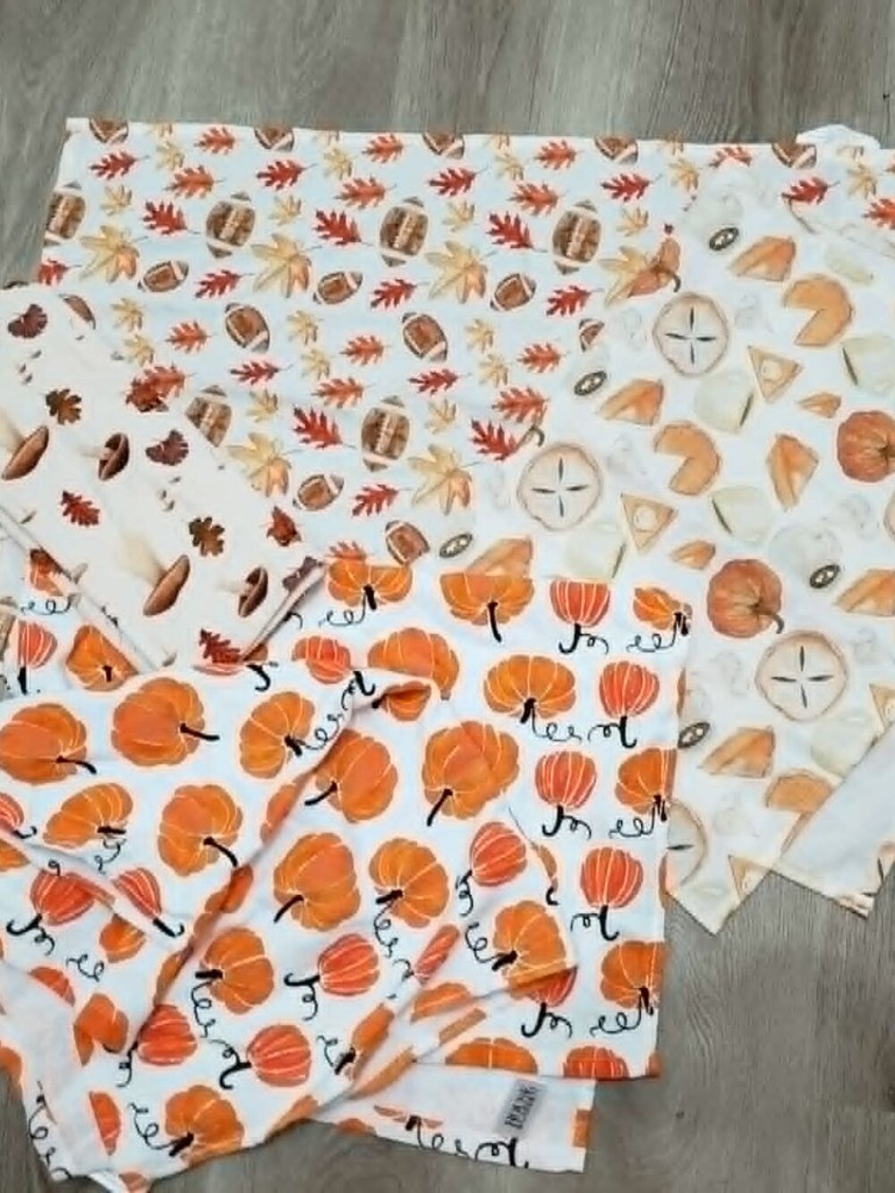 halloween fall thanksgiving kitchen towels LOT